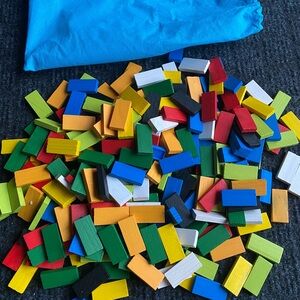 Colorful Wooden Block Set for Kids